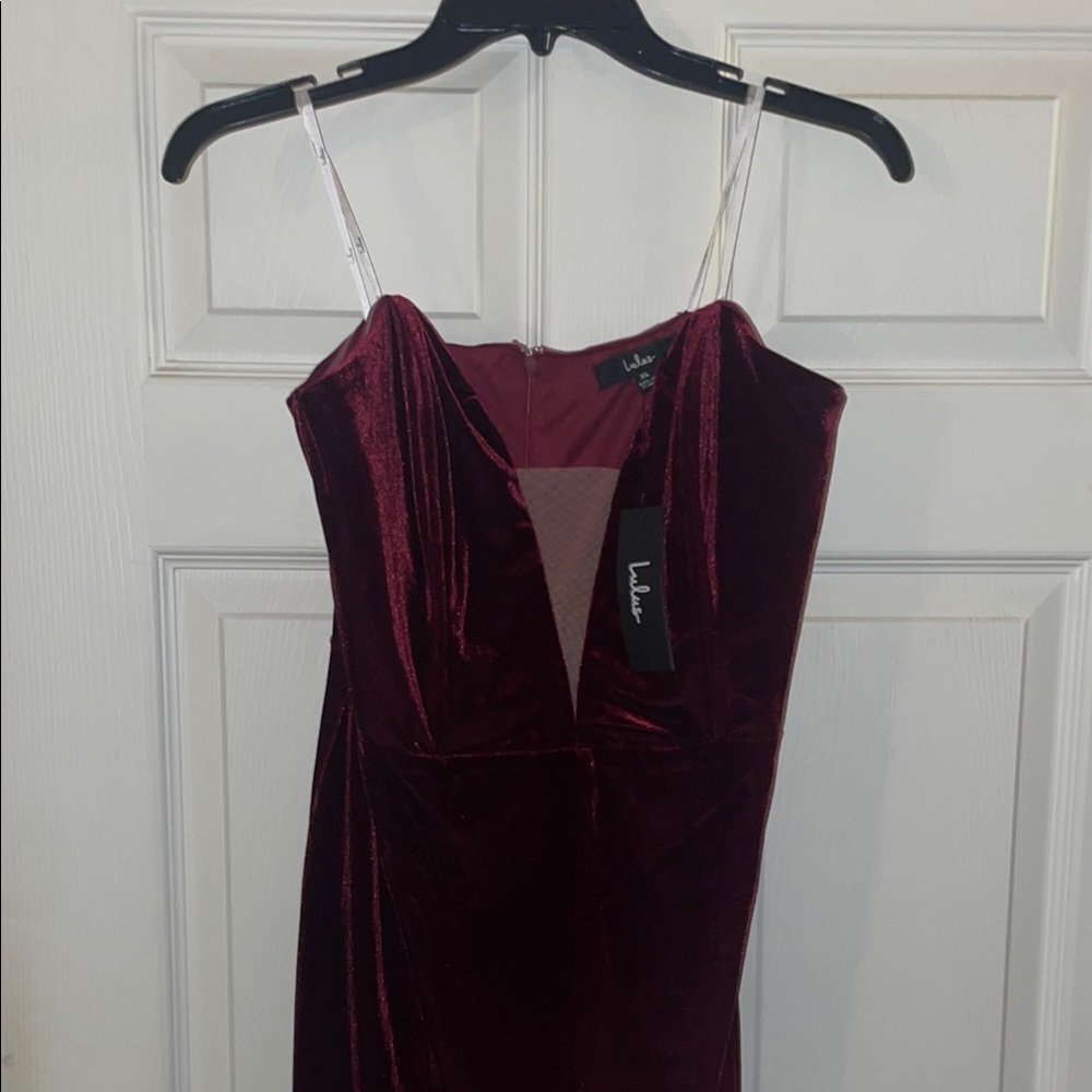 Lulu's Red Sheath Jumpsuit